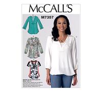 McCall's Patterns McCall's Pattern 7357, Top da Donna, Taglie 46-58, E5 (14-16-18-20-22)