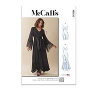 MCCALLS Sewing Patten M8535BB - Camicia da notte da donna in due lunghezze e vestaglia BB (20W-22W-24W-26W-28W)