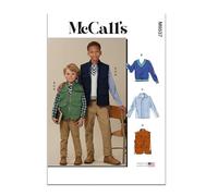 MCCALLS Sewing Patten M8537HH - Gilet per bambini e ragazzi, top e camicia HH (3-4-5-6)