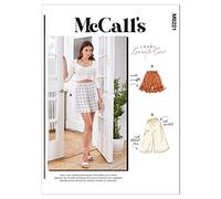 McCall's Sewing Pattern M8221Y Y-Pantaloncini da Donna, Multicolore, Y (XS-S-M)