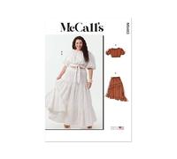 MCCALLS Sewing Pattern M8483W2 - Cartamodello per top e gonne da donna W2 (20W-22W-24W-26W-28W)