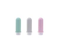 Mcclellanty Bottiglie da Viaggio Portatili nel Silicone Contenitore per Liquidi Vuoto Riutilizzabile Confezione per Lozione Shampoo Contenitore Crema Viaggio 90 Ml C