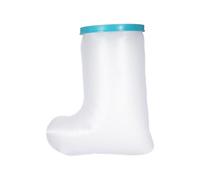 Mcclellanty Coprigambe Impermeabile da 1 Pezzo per Doccia Copriscarpe da Doccia Riutilizzabile per Adulti Protezione Impermeabile per I Piedi per la Caviglia del Piede Della Gamba