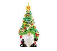 Mcclellanty Decorazioni natalizie - Albero di Natale Gnomi da 15,7 cm con luci multicolore