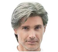 Mcclellanty Parrucche Parrucche Sintetiche con Frangia Parrucche Sintetiche Colla Resistenti al per Uomo Parrucche Corte Parrucche Cosplay Parrucca Uso Quotidiano