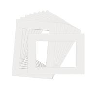 Mcclellanty Supporti per cornice portafoto A3 10 pezzi supporti per foto tappetino cornice supporti per foto bianchi per display poster foto