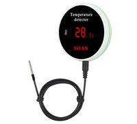 Mcclellanty Tuya Smart Home Wifi Sensore di Temperatura Filo Digital Termometro Camera Acqua Piscina Termostato Allarme Spina UE