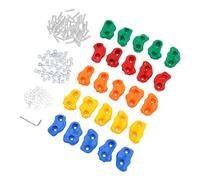 MccoMMon Impugnature da arrampicata per bambini, 25 impugnature da arrampicata in diverse forme, pietre da arrampicata per bambini, per pareti da arrampicata, torre da gioco e arrampicata, portata