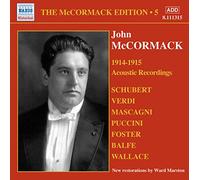 John McCormack Mccormack Edition 5, The: 1914 - 15 Acoustic Recordings (CD)