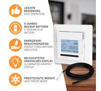 MCD4 Digitale Termostato Oj Electronics ad Incasso Riscaldamento a Pavimento