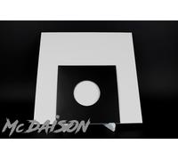 McDAISON - 10 PZ COPERTINA BUSTA CARTONE FORATO NERA x dischi vinile 45 giri EP