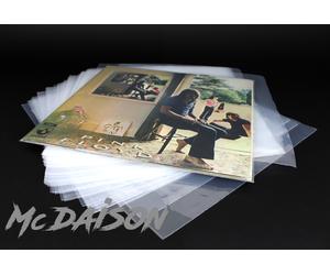 McDAISON - 100 BUSTE esterne per LP dischi 33 giri vinile 12" Polietilene 80my
