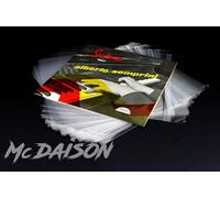 McDAISON - 100 buste RICHIUDIBILI per dischi 78 giri 10" vinile FASCETTA ADESIVA