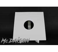 McDAISON - 10pz COPERTINA bianca CARTONCINO x dischi vinile 10" 78 GIRI con FORI