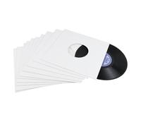 McDAISON 10pz Copertina DiscoBag DELUXE cartoncino bianca forata x 10′ o 78 giri