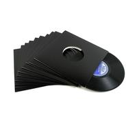 McDAISON 10pz Copertina DiscoBag DELUXE cartoncino nera forata x 10′ o 78 giri