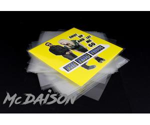 McDAISON - 200 BUSTE DISCHI 45 GIRI POLIPROPILENE 90my TOP LUSSO vinile single