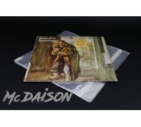 McDAISON 200 pz BUSTE DISCHI LP 33 giri protettive lucide con CHIUSURA ADESIVA