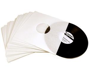 McDAISON - 50 pezzi BUSTA INTERNA BIANCA CON VELINA PER LP disco 33 giri vinile