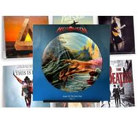 McDAISON ESPOSITORE STAND QUADRO DISPLAY PARETE ferro nero per 1 disco LP vinile