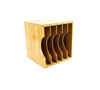 McDAISON - MOBILE ESPOSITORE IN LEGNO DI BAMBOO x 65/70 dischi in vinile 45 giri