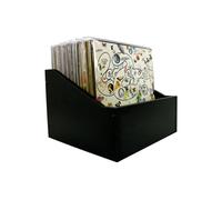 McDAISON Mobile espositore PORTA DISCHI in MDF nero inclinato x 60-80 LP vinile