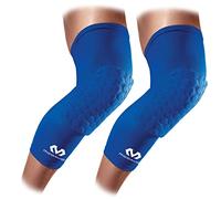 McDavid 6446 HexPad, Scaldamuscoli per gamba con parastinco, Blu (Royalblau), S, 2 pezzi