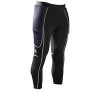 Mcdavid 7746 Hex - Pantaloni da Portiere a 3/4 per Protezione e Supporto di Fianchi e Cosce, Ideali per Calcio (Una Coppia), Uomo, Pantaloni Bambino, 7746R-BK/CM-L, Nero, L