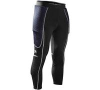 Mcdavid 7746 - Pantaloni da Portiere a Compressione con Imbottitura Esagonale, 3/4, per Protezione e Supporto per Fianchi e Cosce, Ideali per Il Calcio (Una Coppia)