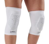 McDavid HEX Viz Ginocchiere / Gomitiere Coppia Bianco/Grigio L