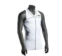McDavid - Maglietta a Compressione Uomo hDc 885, Uomo, Bianco, L