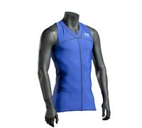 McDavid - Maglietta a Compressione Uomo hDc 885, Uomo, Blu, L