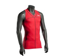 McDavid - Maglietta a Compressione Uomo hDc 885, Uomo, Rosso, XXL