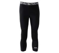 McDavid Pantaloni a Compressione, Lunghezza ¾ con Supporto per Il Ginocchio, per Basket e Altri Sport, da Uomo e da Donna, Leggings Baselayer (Nero, M)