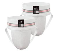 McDavid Regular, Sospensorio, Tifoso Sacchetto in Rete Elasticizzata, sostenitori Atletici per Uomini, Confezione da 2 Uomo, Bianco, XL