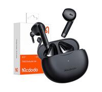 MCDODO Dynamic senza fili Bluetooth 5.1, microfono, 25 h, iOS Android AURICOLARI WIRELESS, Nero