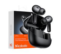MCDODO HP-0041 GoPods, Bluetooth 5.3, microfono, IPX4, 21 h AURICOLARI WIRELESS, Nero