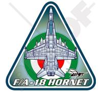 McDonnell Douglas-Boeing F-18 HORNET KUWAIT AirForce F/A-18 - Adesivo in vinile, 95 mm