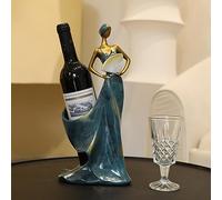 MCDSAJ Moderno Portabottiglie Decorative di Lusso Elegante Design da Ballerino Rosso Décorri per la Casa in Resina Materiale in Resina Ideale per il Soggiorno Tavolo da Pranzo Armadio (Blu)