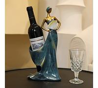 MCDSAJ Moderno Portabottiglie Decorative di Lusso Elegante Design da Ballerino Rosso Décorri per la Casa in Resina Materiale in Resina Ideale per il Soggiorno Tavolo da Pranzo Armadio (Rosso)
