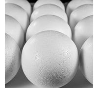 MCE-Commerce A010013 - Palline in polistirolo, 10 pezzi, in EPS, bianco, Ø 100 mm