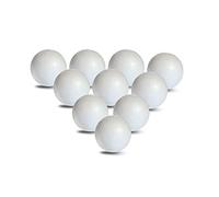 MCE-Commerce A304010 - Sfera in polistirolo, Ø 4 cm, liscia e durevole, 10 pezzi, per bricolage, modellismo, progetti creativi, colore bianco, Ø 4 cm-10