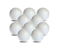 MCE-Commerce Palline Ø 7 cm in polistirolo, Lisce e durevoli, 10 Pezzi, per Fai da Te, modellismo, progetti creativi, Polistirene, Bianco, Ø 7 cm-10 Stück, unità