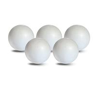MCE-Commerce Palline polistirolo, Lisce e durevoli, 5 Pezzi, per Fai da Te, modellismo, progetti creativi, Polistirene, Bianco, Ø 10 cm - 5 Stück, 5 unità