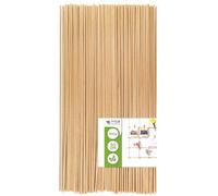 MCE-Commerce Bastoncini di legno di faggio naturale, Ø 4 mm, lunghezza 50 cm, 100 pezzi, modellismo, fai da te, Ø 4 mm x 50 cm, Unità