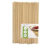 MCE-Commerce Bastoncini rotondi in legno di faggio naturale, Ø 3 mm, lunghezza 30 cm, 100 pezzi, modellismo, fai da te, Ø 3 mm x 30 cm, Unità