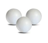 MCE-Commerce Palline Ø 12 cm in polistirolo, Lisce e durevoli, 3 Pezzi per Fai da Te, modellismo, progetti creativi, Polistirene, Bianco