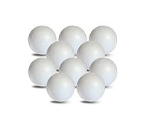 MCE-Commerce Palline Ø 6 cm in polistirolo, Lisce e durevoli, 10 Pezzi per Fai da Te, modellismo, progetti creativi, Polistirene, Bianco, Ø 6 cm-10 Stück