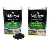 McEntee's Irish Breakfast Tea - 500 g x 2 lattine - pluripremiato e miscelato in Irlanda. Forte e agrumato. Una tradizionale miscela irlandese di tè sfuso di Ceylon e Assam