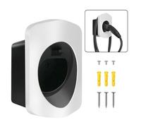 MCEVKELN EV Supporto per Cavo Tipo 2 Supporto da Muro Cavo di Ricarica Auto Staffa da Parete EVSE Organizer Cavo Accesori per Wallbox Stazione di Ricarica con Spina IEC 62196-2, Bianco